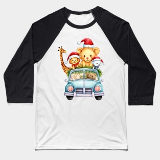 Christmas Animal Safari #3 Baseball T-Shirt